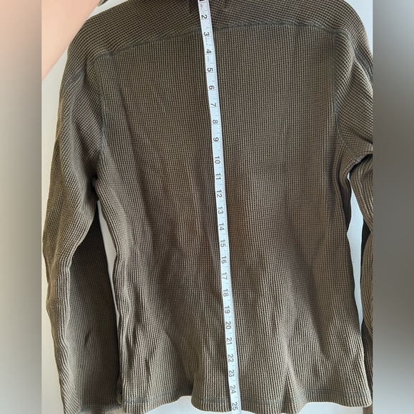 Olive green Ralph Lauren long sleeve Henley - Picture 3 of 3